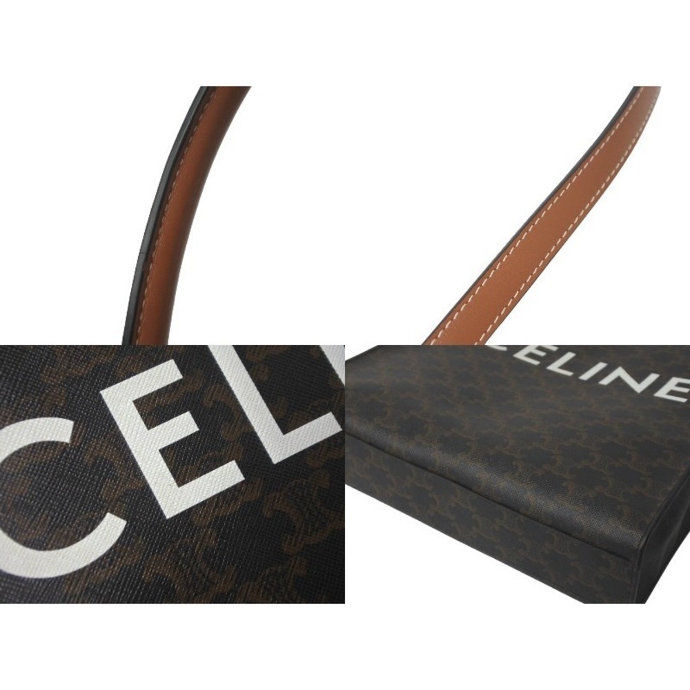 Celine Cabas Triomphe Canvas Vertical Tote Bag - Picture 5 of 8